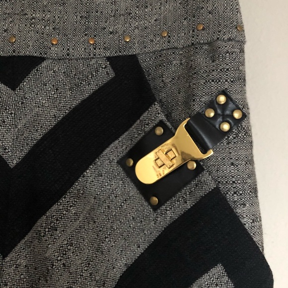 💋 Anthropologie Lauren Moffatt Wool/Cotton Skirt  2 - Picture 3 of 7